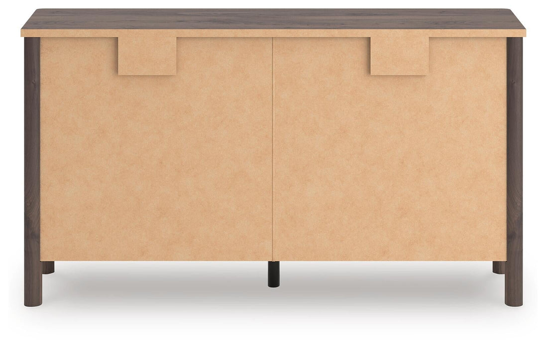 Cadmori King Panel Platform Bed, Dresser, Mirror and Nightstand