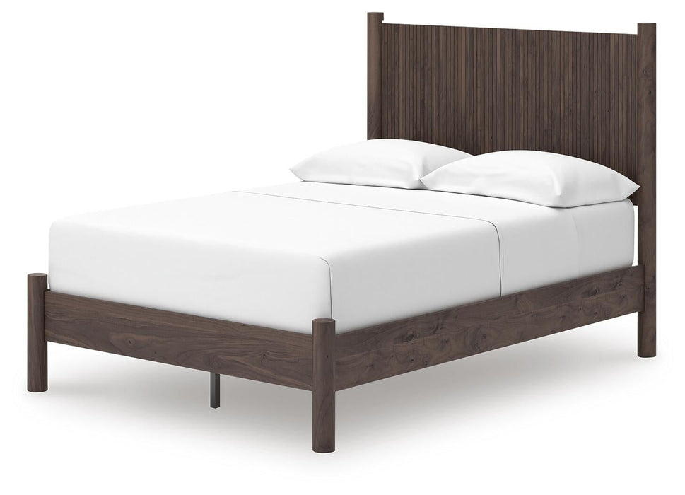 Cadmori Full Panel Platform Bed, Dresser, Mirror and Nightstand