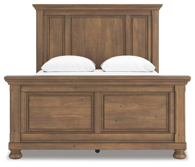 Vandenmore Queen Panel Bed with Mirrored Dresser and Nightstand