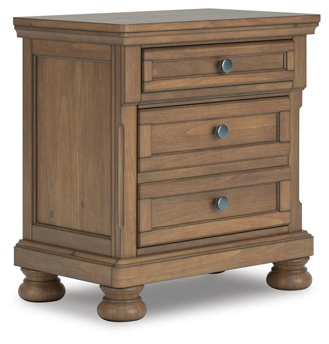 Vandenmore Queen Panel Bed with Mirrored Dresser and Nightstand