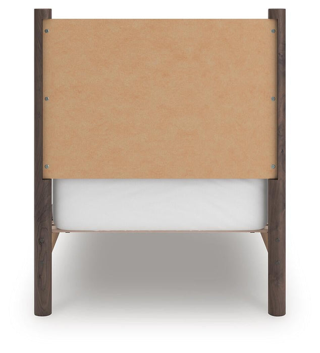 Cadmori Twin Panel Platform Bed, Dresser, Mirror, Chest and Nightstand