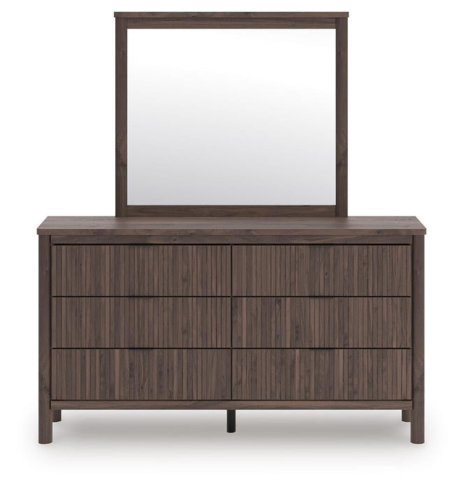 Cadmori King Panel Platform Bed, Dresser, Mirror, Chest and Nightstand
