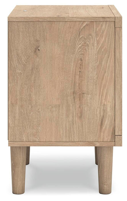 Cielden Queen Upholstered Bed with Roll Slats, Dresser, Mirror, Chest and Nightstand