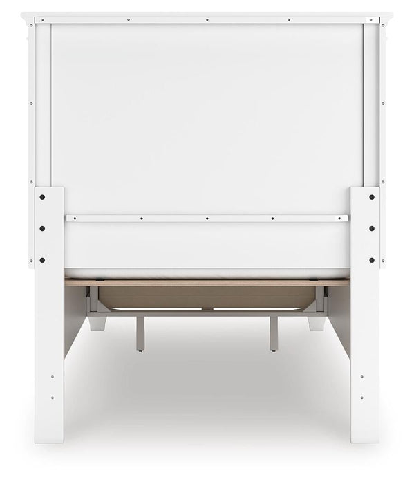 Fortman Twin Panel Storage Bed, Dresser and Mirror