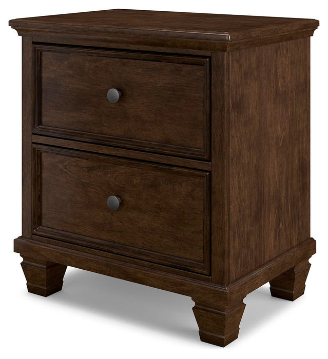 Danabrin Queen Panel Storage Bed, Dresser, Mirror and Nightstand