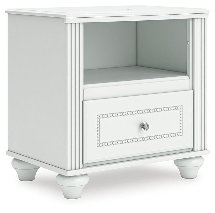 Maylilly Full Upholstered Panel Storage Bed, Dresser, Mirror and Nightstand