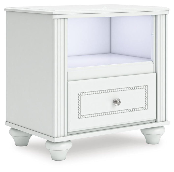 Maylilly Full Upholstered Panel Storage Bed, Dresser, Mirror and Nightstand