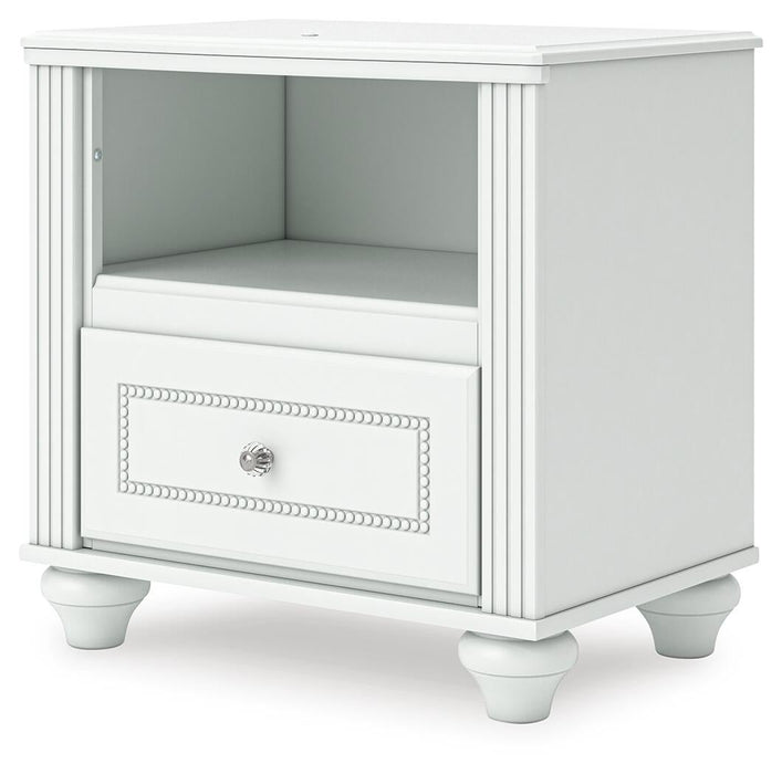 Maylilly Full Upholstered Panel Storage Bed, Dresser, Mirror and Nightstand