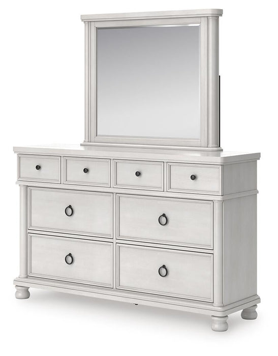 Chadworth Queen Poster Bed, Dresser, Mirror and Nightstand