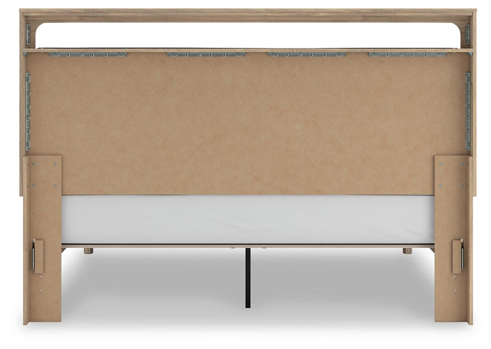 Hollymount King Upholstered Platform Bed, Dresser and Mirror