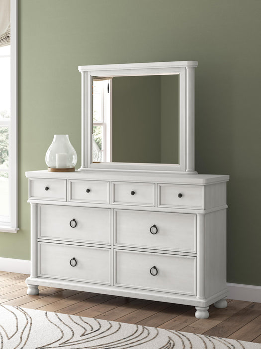 Chadworth California King Poster Bed, Dresser and Mirror