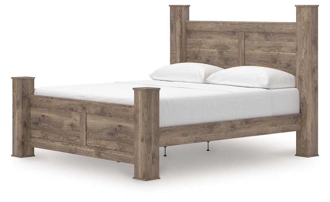 Keithland King Poster Bed, Dresser and Mirror
