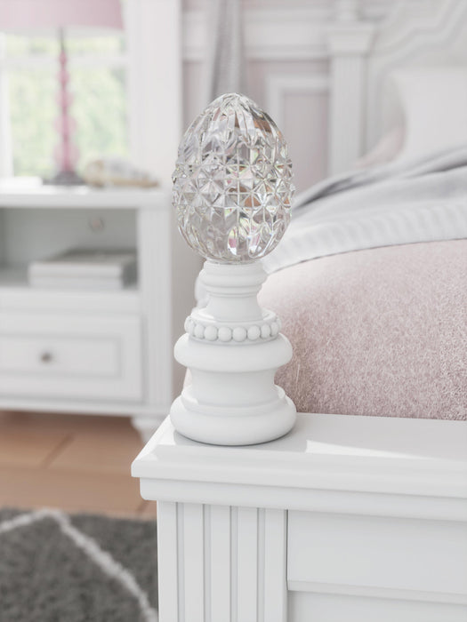 Maylilly Full Upholstered Panel Bed, Dresser, Mirror and Nightstand