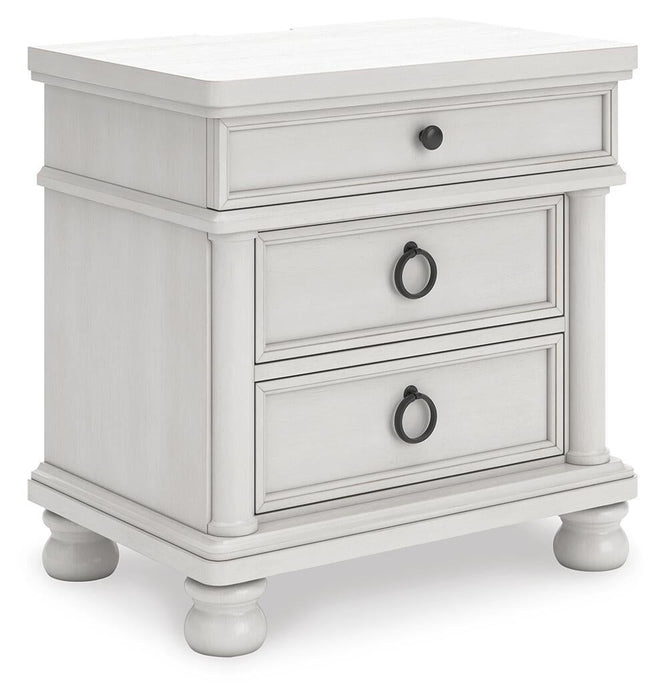 Chadworth California King Poster Bed, Dresser, Mirror and Nightstand