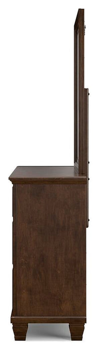 Danabrin Full Panel Storage Bed, Dresser and Mirror