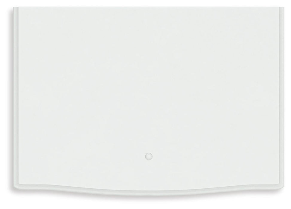 Maylilly Twin Upholstered Panel Bed, Dresser, Mirror and Nightstand