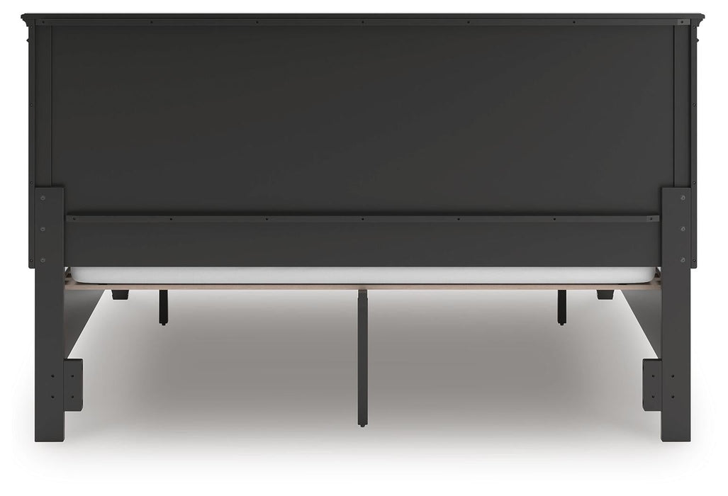 Lanolee California King Panel Storage Bed, Dresser, Mirror and Nightstand