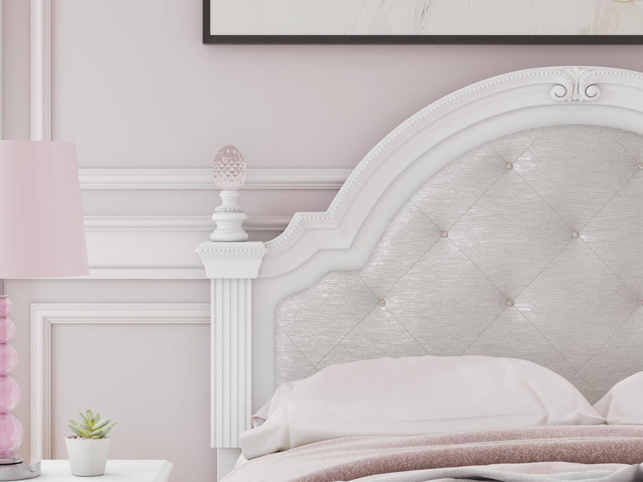 Maylilly Full Upholstered Panel Storage Bed, Dresser and Mirror