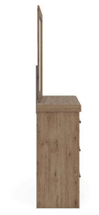 Garistyn King Panel Bed, Dresser and Mirror