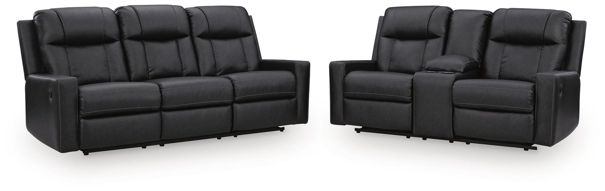 Mackmenville Reclining Sofa and Reclining Loveseat with Console