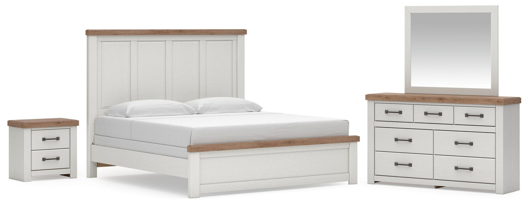 Savonport King Panel Bed. Dresser, Mirror and Nightstand