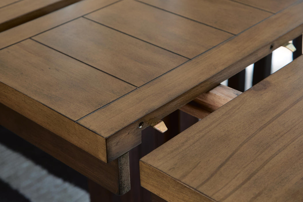 Anixburg Counter Height Dining Table and 6 Barstools