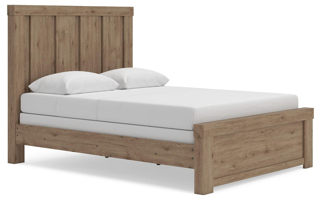 Garistyn Queen Panel Bed, Dresser, Mirror, Chest and Nightstand