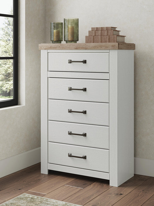 Savonport Full Panel Storage Bed, Dresser, Mirror, Chest and Nightstand