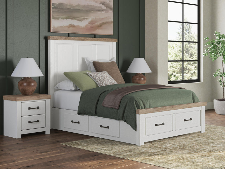 Savonport Queen Panel Storage Bed, Dresser and Mirror
