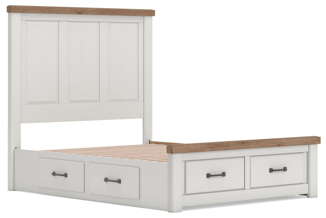 Savonport King Panel Storage Bed, Dresser and Mirror