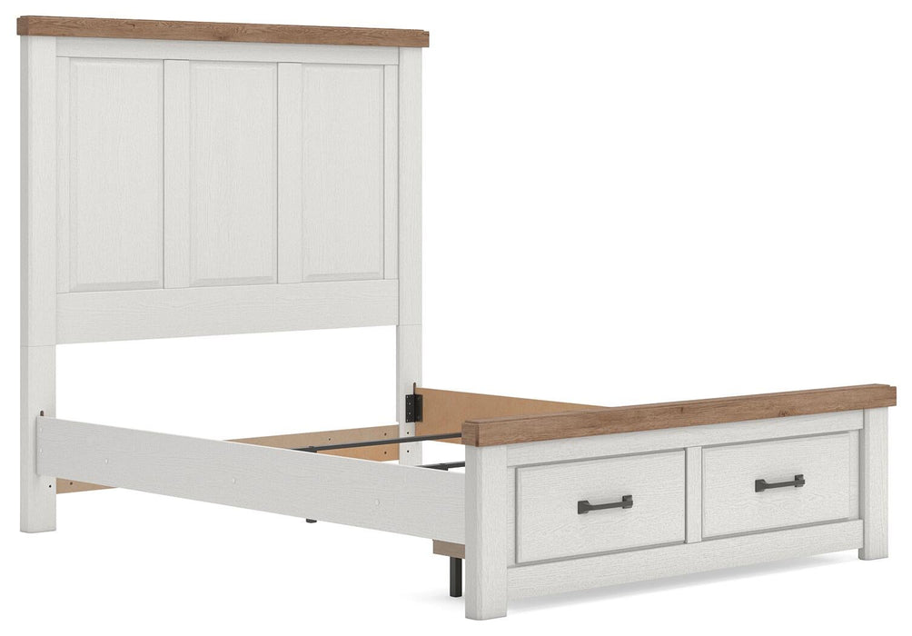 Savonport Queen Panel Storage Bed. Dresser, Mirror and Nightstand