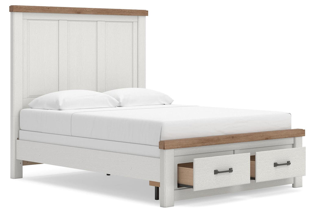 Savonport Queen Panel Storage Bed. Dresser, Mirror and Nightstand
