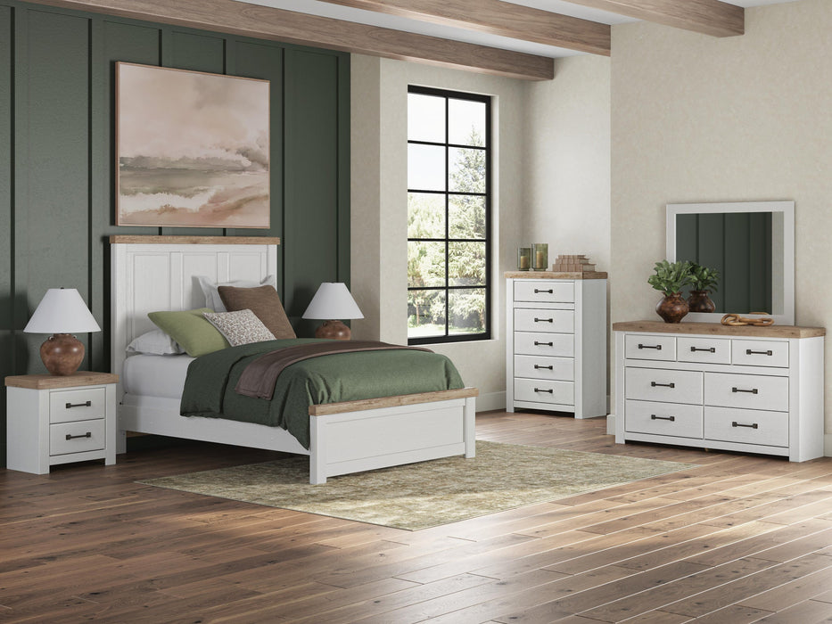 Savonport Queen Panel Bed, Dresser, Mirror, Chest and Nightstand