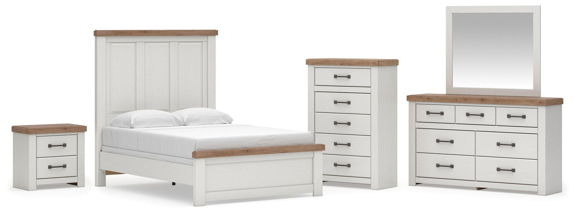 Savonport Full Panel Bed, Dresser, Mirror, Chest and Nightstand