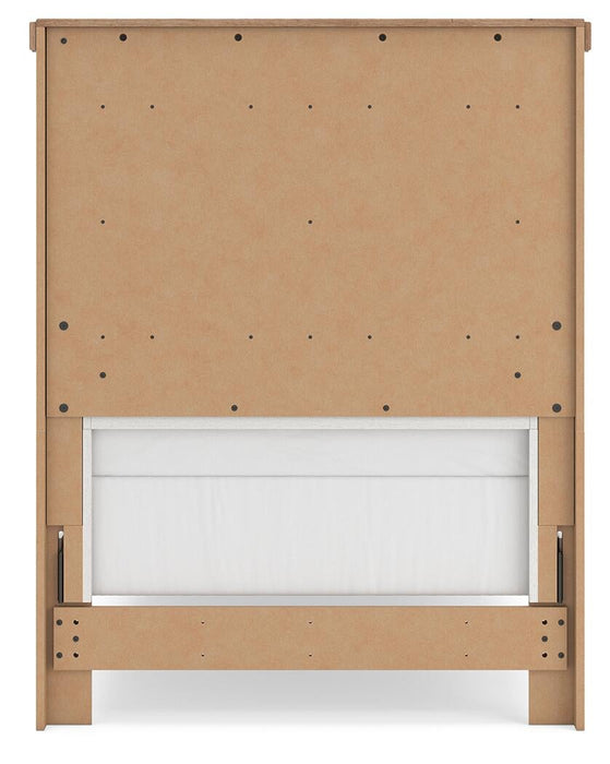 Savonport Twin Panel Bed. Dresser, Mirror and Nightstand