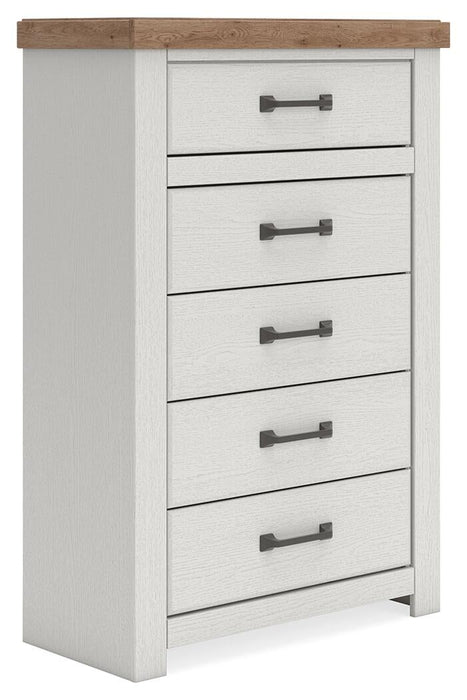 Savonport King Panel Storage Bed, Dresser, Mirror, Chest and Nightstand