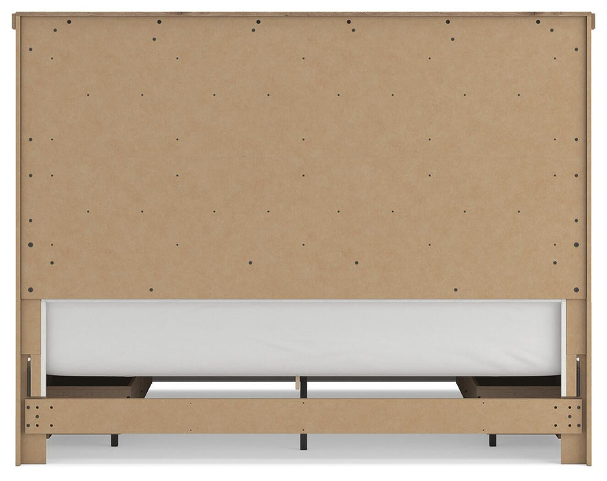 Savonport King Panel Bed with Storage, Dresser, Mirror, Chest and Nightstand