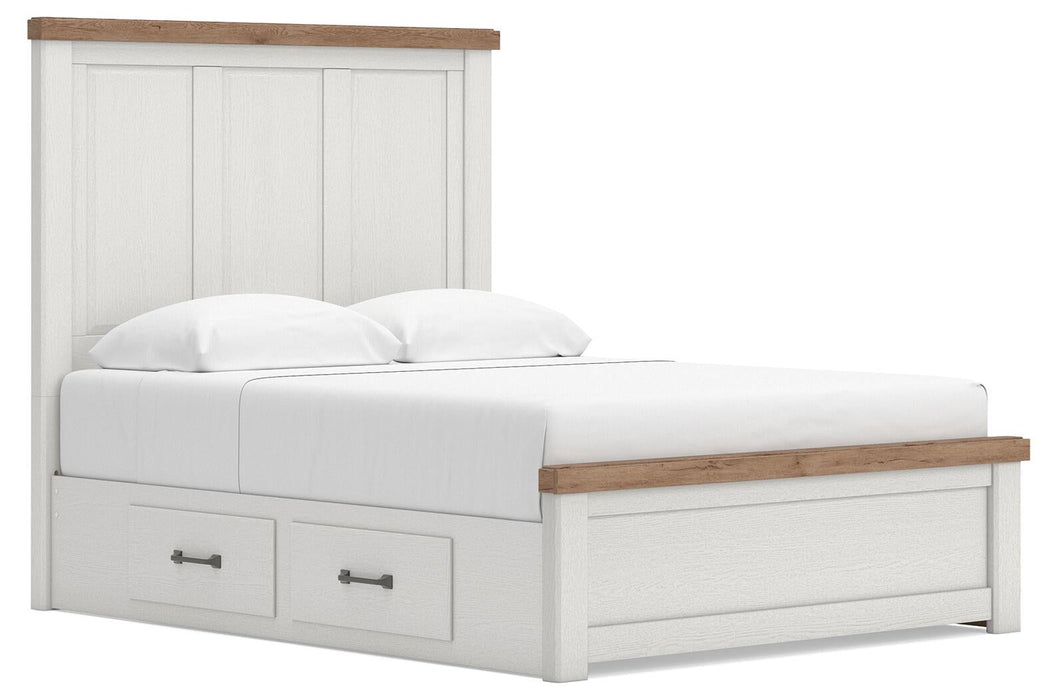 Savonport Queen Panel Bed with Storage. Dresser, Mirror and Nightstand