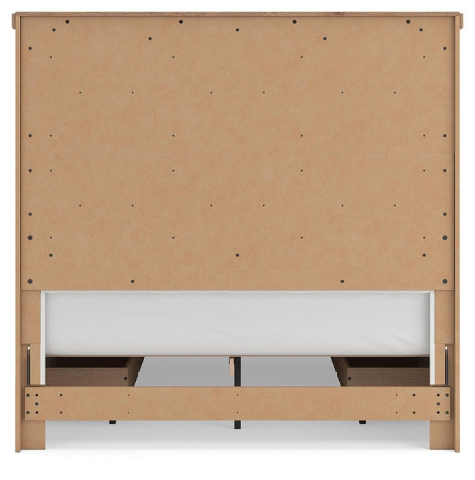 Savonport Queen Panel Bed with Storage, Dresser and Mirror