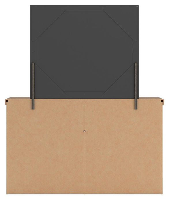 Savonport Full Panel Storage Bed, Dresser and Mirror