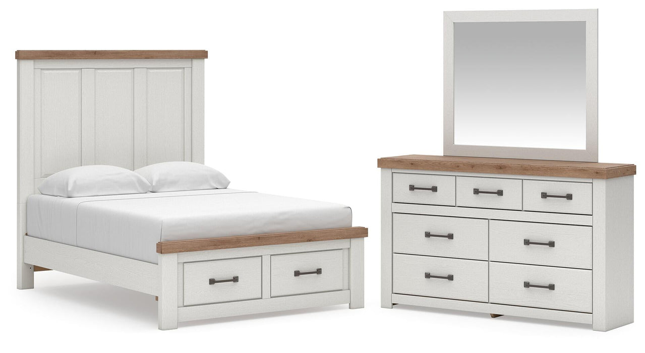Savonport Full Panel Storage Bed, Dresser and Mirror