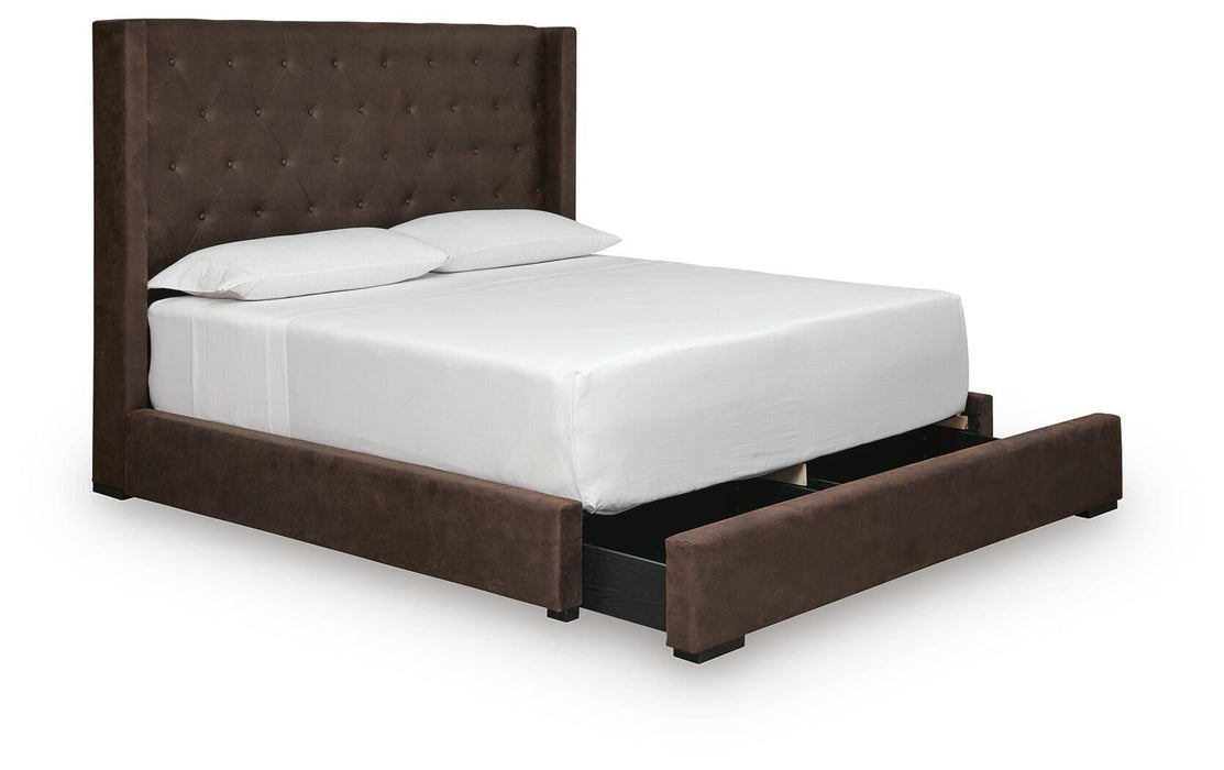 Lavernty King Upholstered Storage Bed