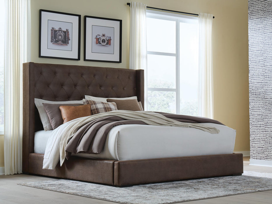 Lavernty King Upholstered Storage Bed