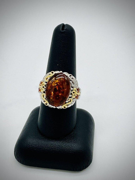Ss Oval Amber Tutone Band