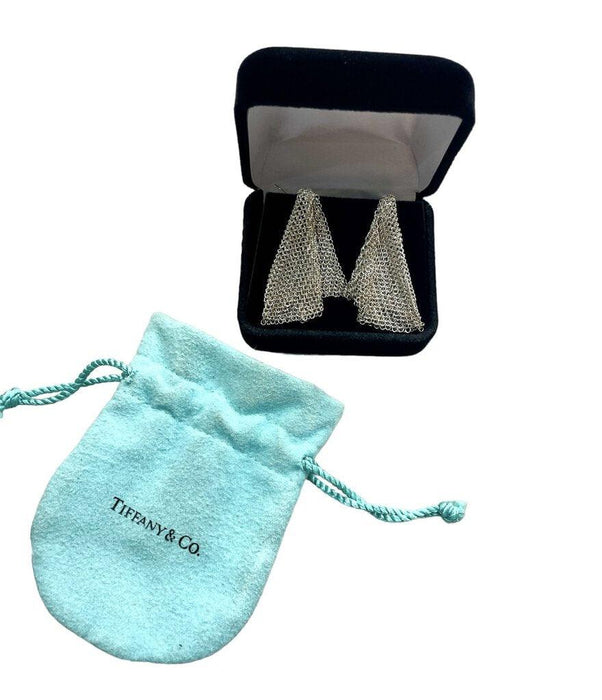 SS T&CO MESH ELSA PERETTI DANGLE EARRINGS