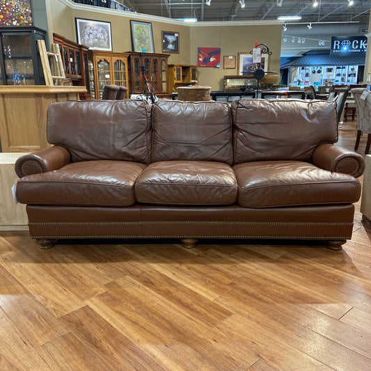 Brown Leather NH Sofa