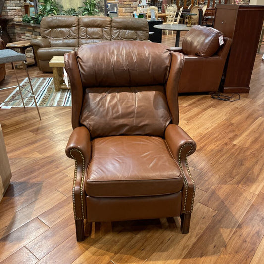 Brown Leather NH Occasional Chair