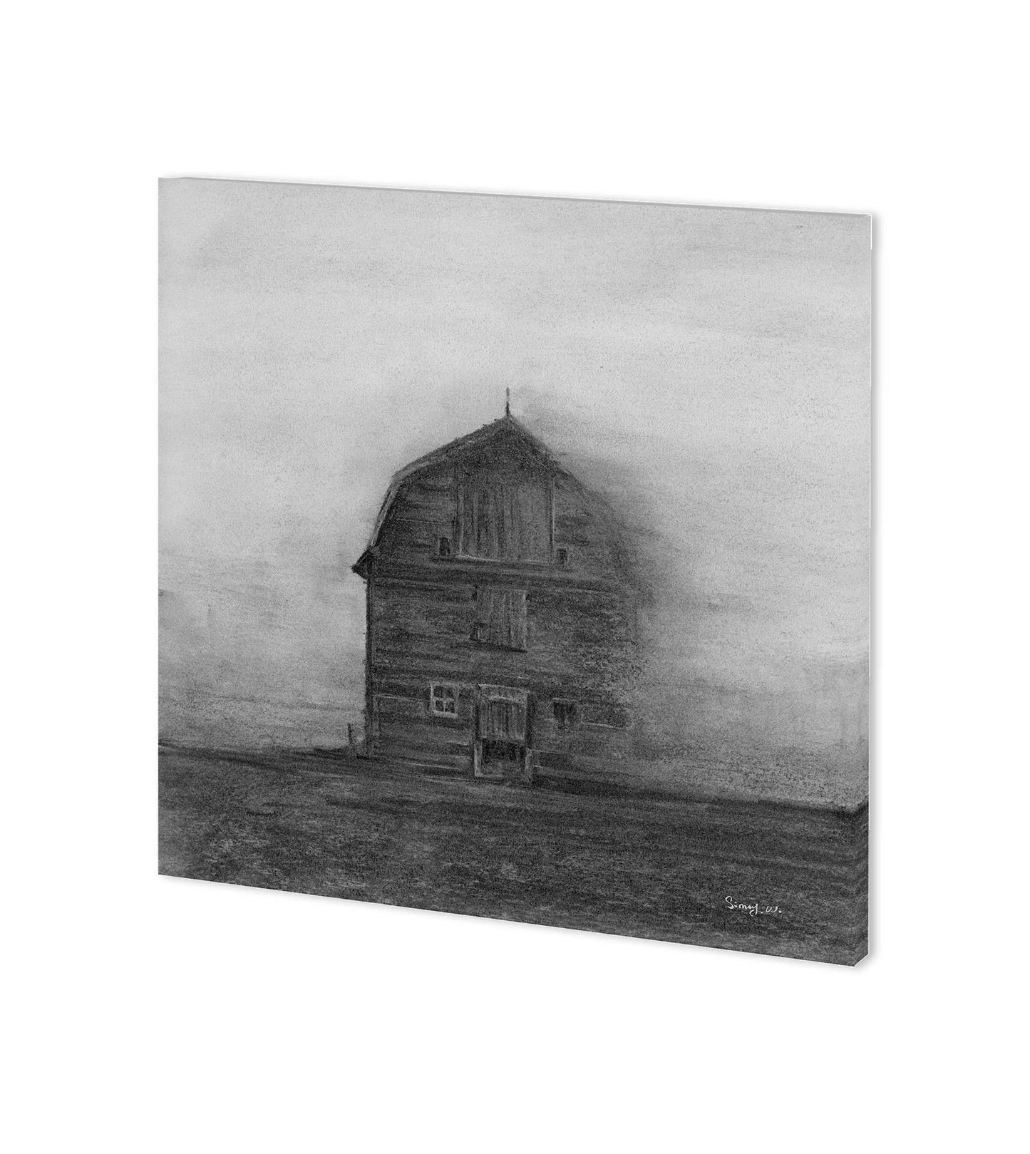 Barn House in Wind I (30 x 30)
