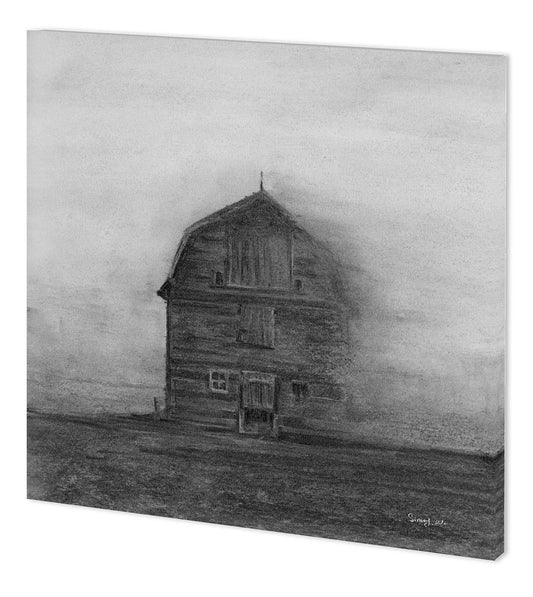 Barn House in Wind I (41 x 41)