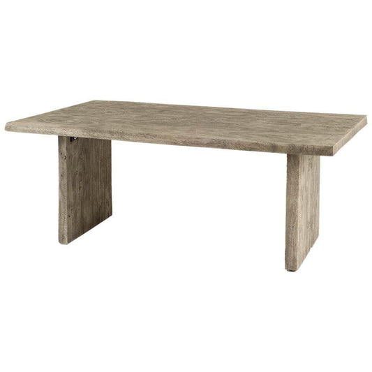 Jefferson III 80x39 Rectangular Grey Solid Wood Top & Base Dining Table